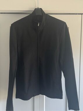 COS Black Knit Zip Jacket